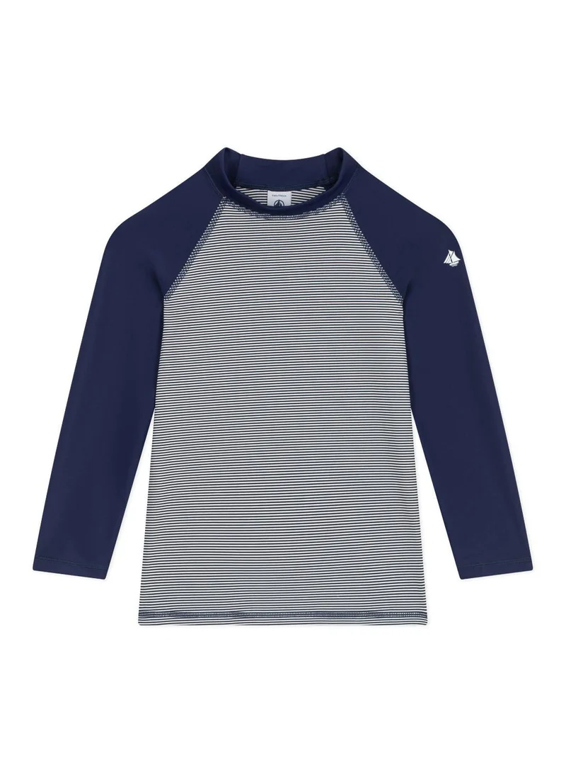 بيتي باتو Children's UV-protective long-sleeved stripy swim T-shirt